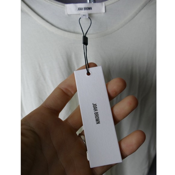 JOAH BROWN Cream Cropped Long Sleeve Top M L - Picture 5 of 7
